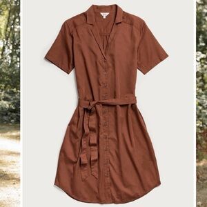 Bridge & Burn Sofia Shirt Dress in Copper